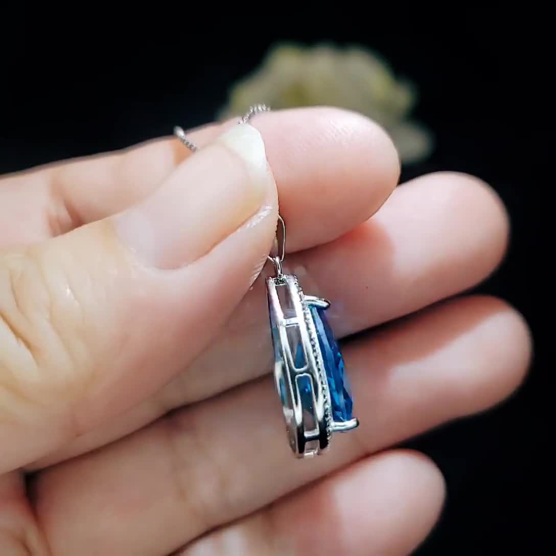 SILVER925 TEAR TOP NECKLACE /シルバー/ネックレス