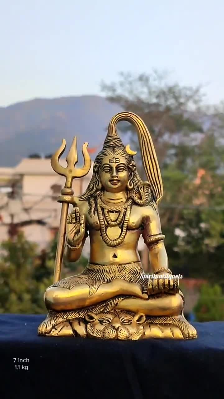 シヴァ神の像：瞑想、ヨガ、芸術のヒンドゥー教の神（7インチ） - Etsy