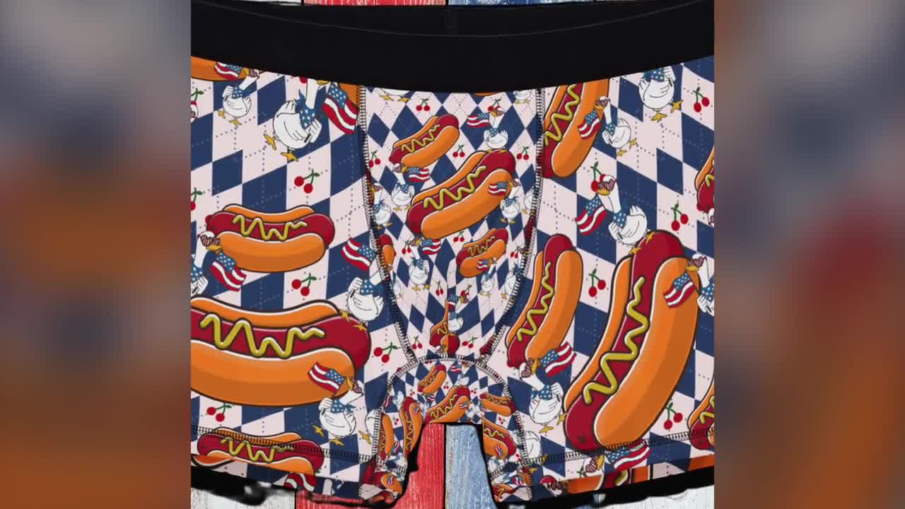 Dedoles Boxer Shorts Uomo & Bambino Mutande Intimo Cotone con Tanti Design Divertenti Barbecue Gamer Criceto Hockey Regalo, Colore: Verde, Disegno: Avocado pixellato (Boxer Aderenti Corti), Taglia: S