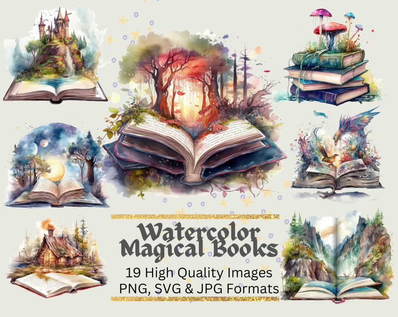 Magical Book Clip Art