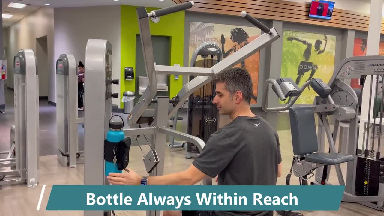 Adjustable Magnetic Gym Bottle Holder 