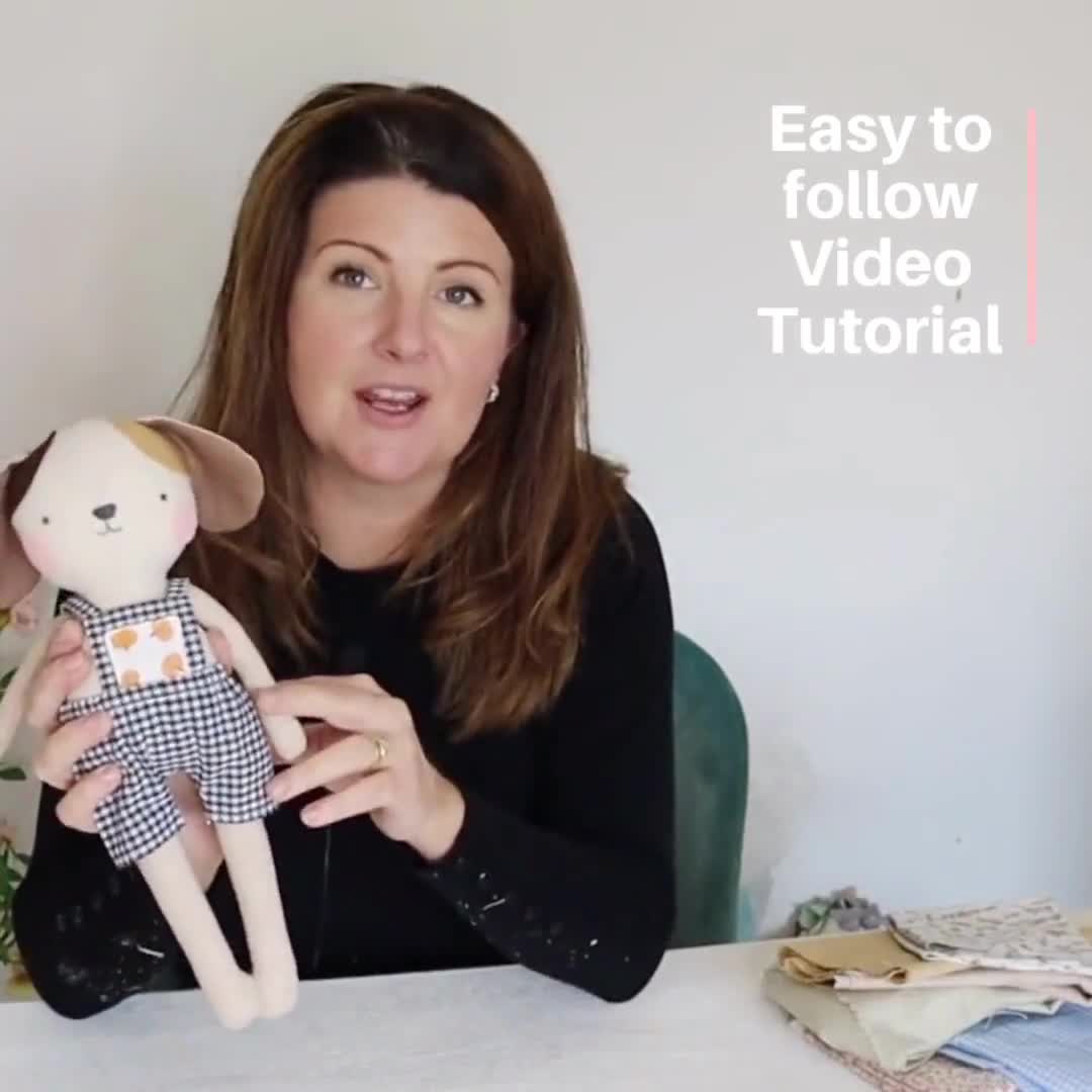 Dog Doll Digital Sewing Pattern & Video Tutorial