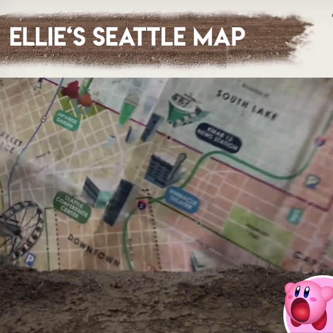 Full The Last Of Us 2 map for downtown Seattle