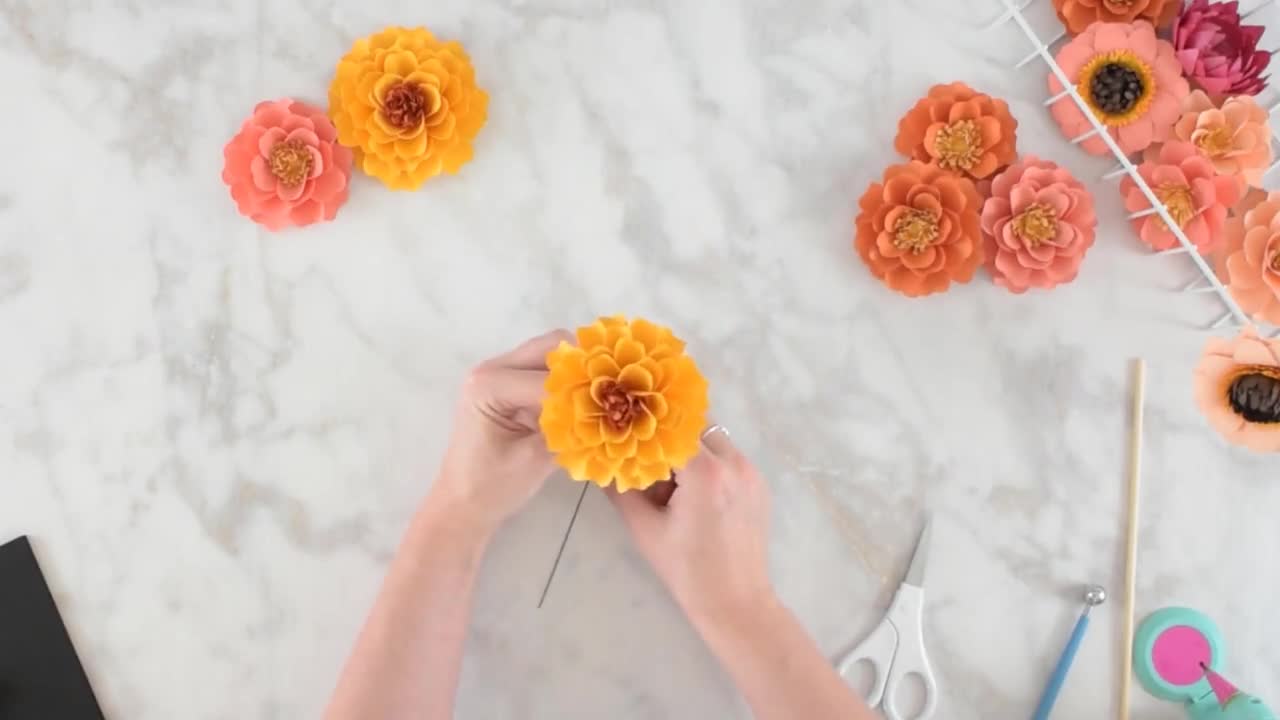 Marigold Paper Flower Templates Marigold SVG Cut Files and - Etsy