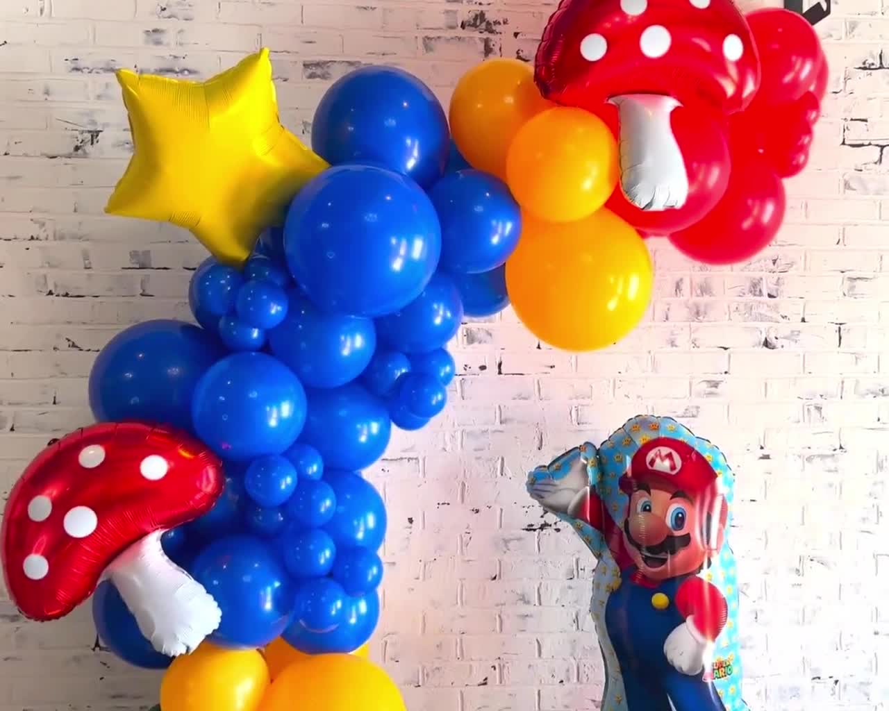 Cumpleaños Mario Bros #balloons #balloondecor #balloongarland #balloo