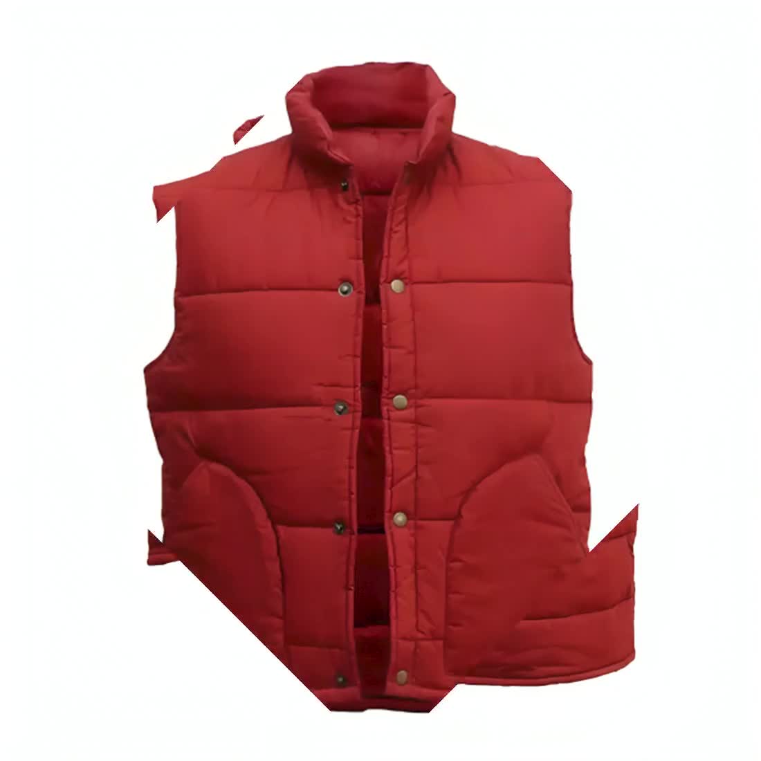 Marty Mcfly Puffer Jacket, Retro Cosplay Vest, Back to the Future