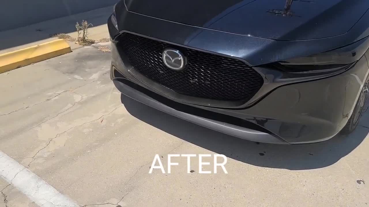 Fits Mazda 3 2019 2024 Front Grille Side Rear Vinyl Chrome Delete