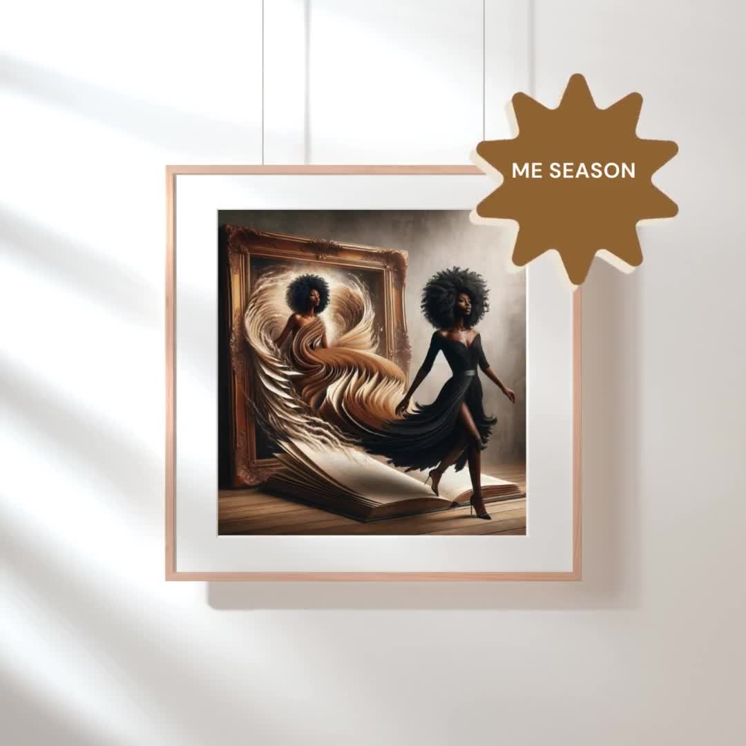 Me Season, Digital Prints, AI Art, Download, Black Woman Portrait, Wall  Art, Modern Wall Decor, African American, GPT4