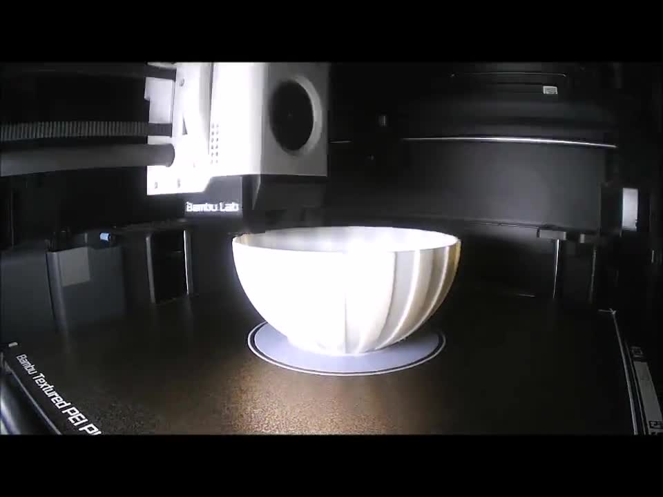 "MELON" lampshade for LED star lighting, 3D printed, UV-resistant ASA video poster