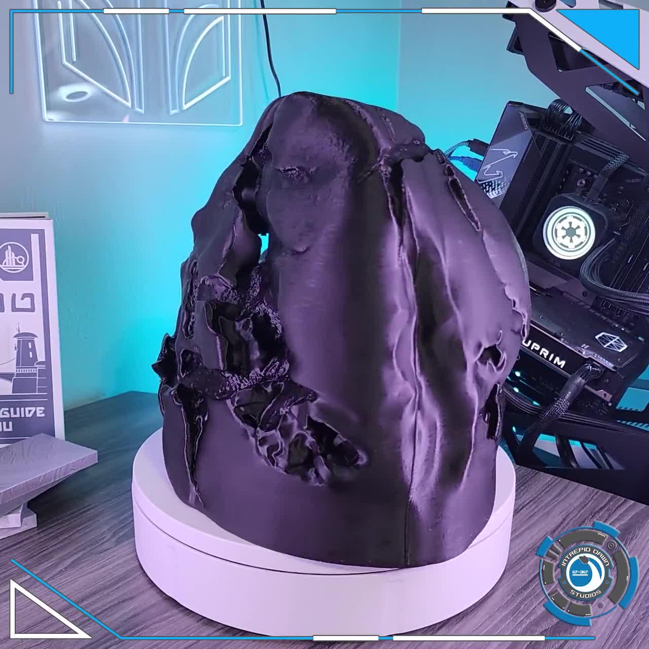 溶けたダース・ベイダーのヘルメット - プレミアム 3D プリント小道具