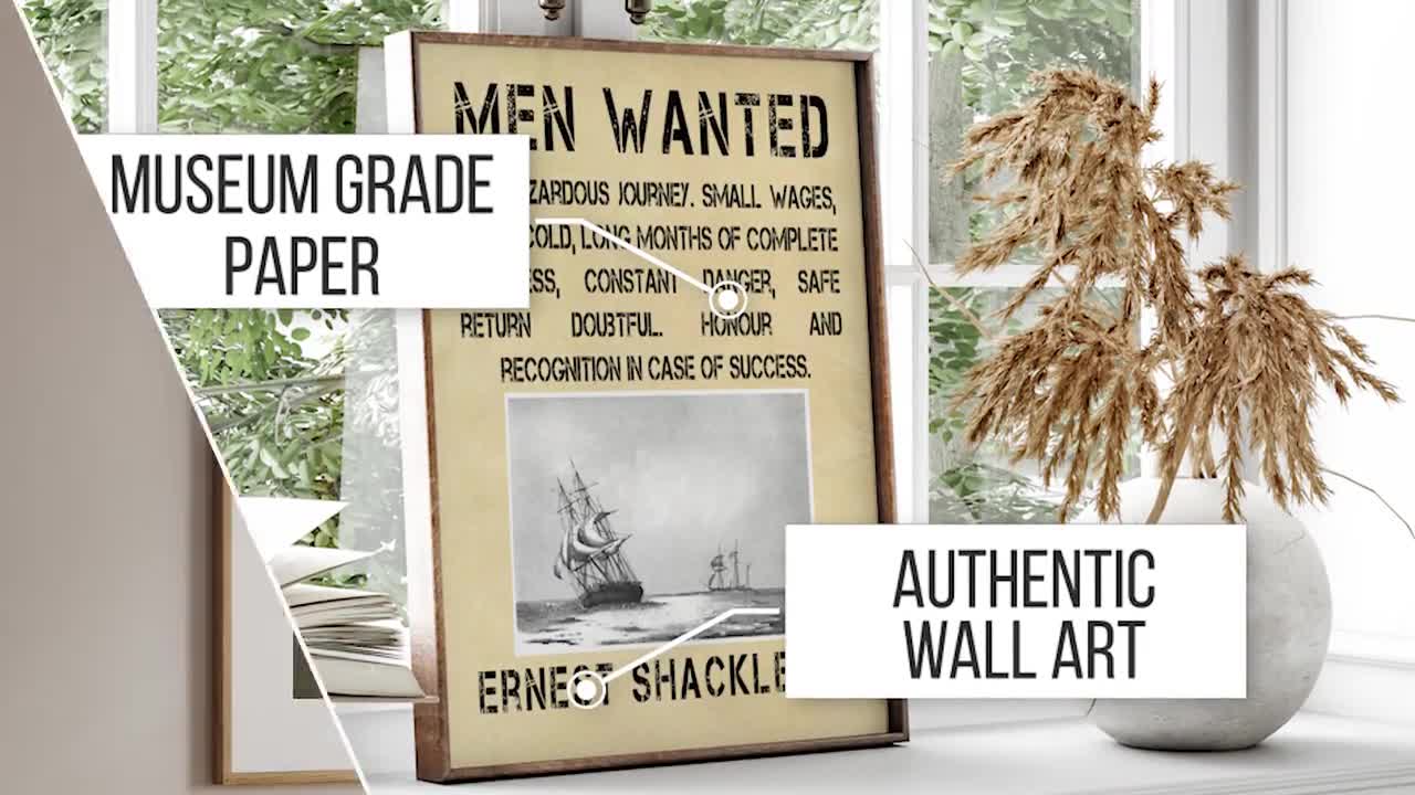 Ernest Shackleton Travel Mug men Wanted Ad, Antarctica Expedition,  Inspirational Men, Leadership Gifts, Manly Gift, Inspirational Mug, 