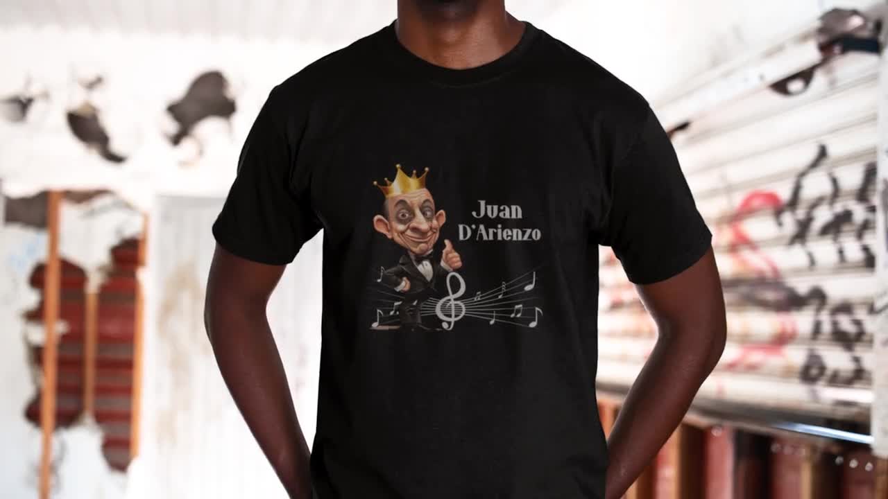 Tango Maestro Caricature of Juan D'arienzo T Shirt: the King of