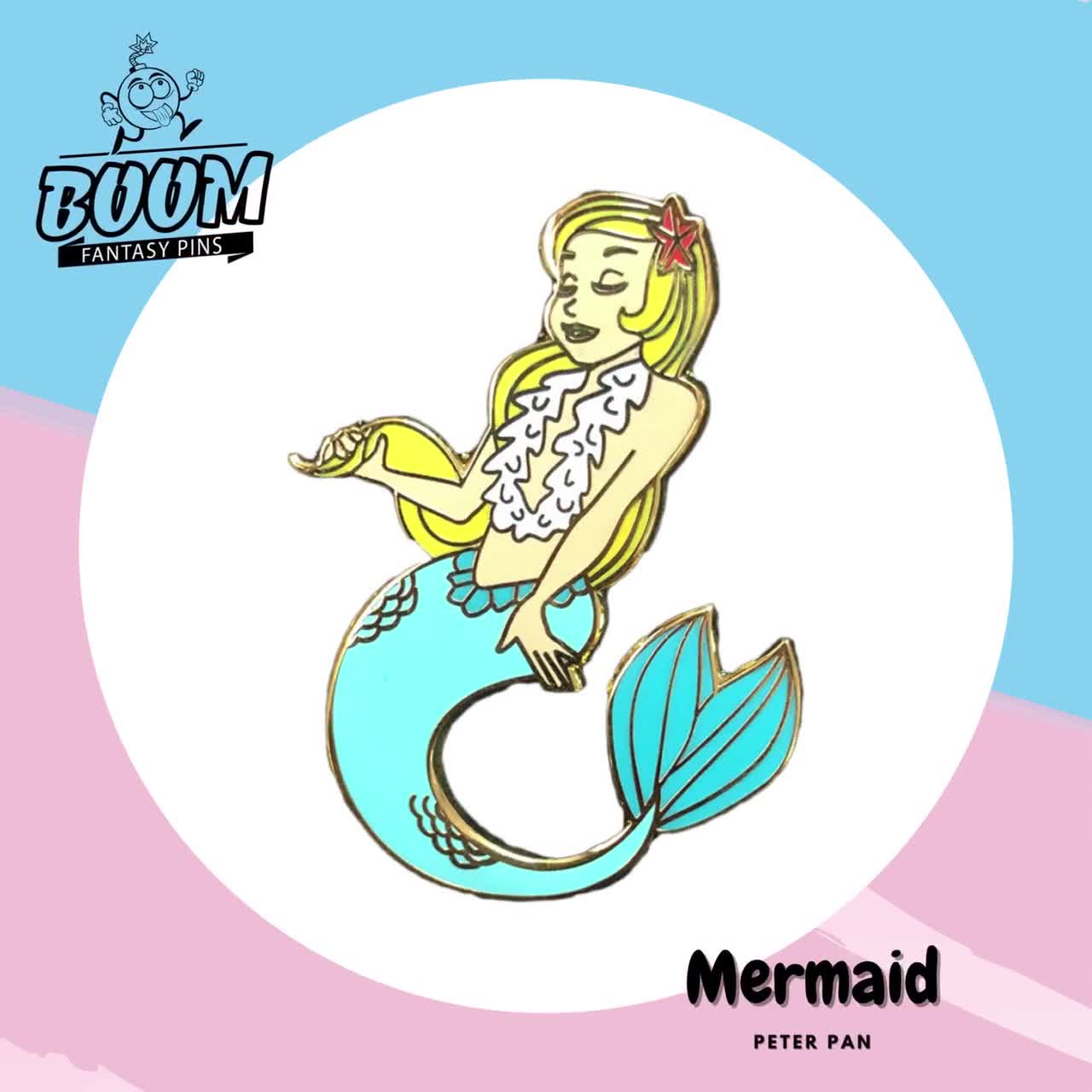 Mermaid adorable pin Mermaid pin's Peter pan Disney -  Portugal