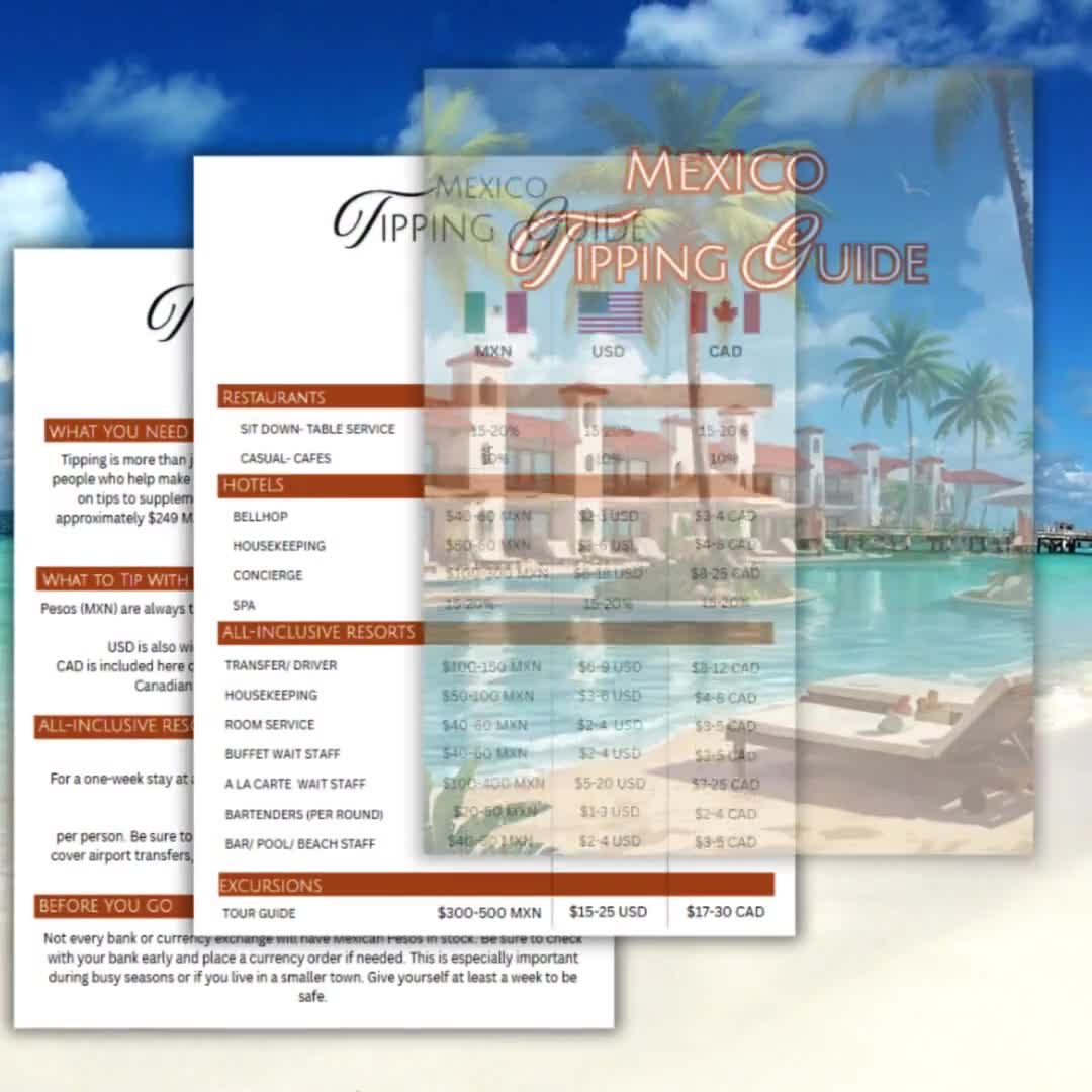 Mexico Tipping Guide for Tourists: Resort, Restaurant & Excursion Tips