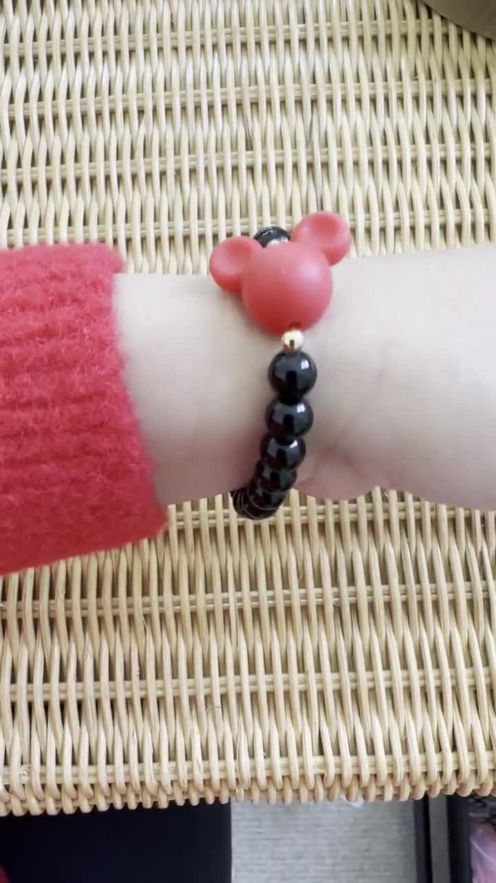 Mickey Mouse Personalized Bracelet, Name Bracelet, Personalized Beaded Name Bracelet, Disney Bracelet, Disneyland Bracelet video poster