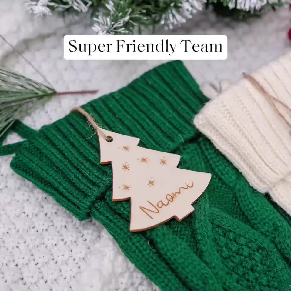 Kerstsokken, Kerstsokken, Kerstcadeautassen, Gepersonaliseerde Kerst Herten Kousen Namen 7 Patronen Aangepaste Kerstsok Bulk for Kerstdecoratie, Xmas, Familie (Color : 19x9 penguin, Size : 6PCS