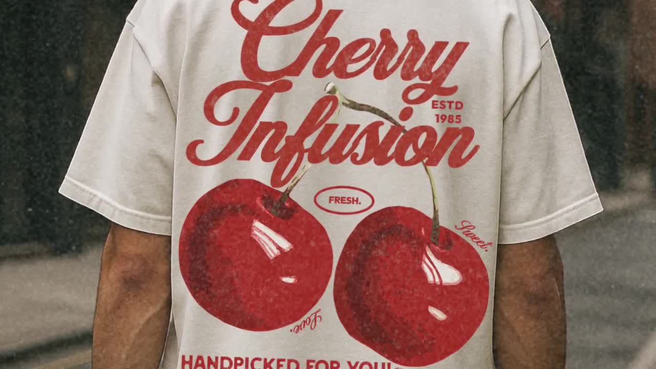 Cherry Comfort Colors® T-shirt: Retro 90s Oversized Unisex Tee - Etsy