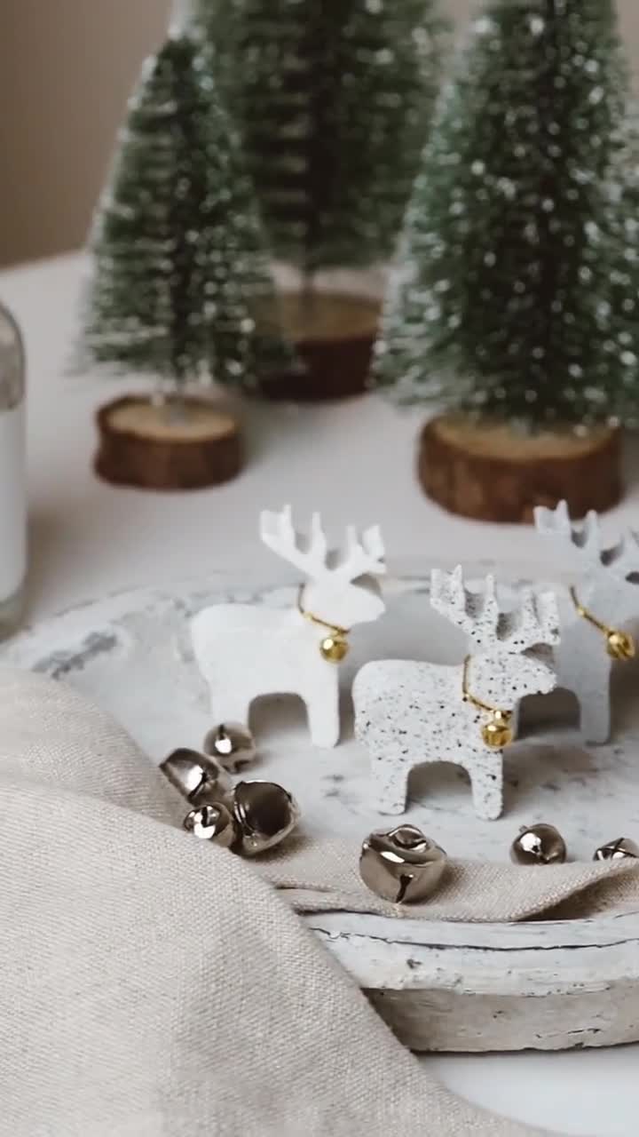 Weihnachtsdekor Porch Weihnachten Granit Rentier Dekor Ornament Idee Mini