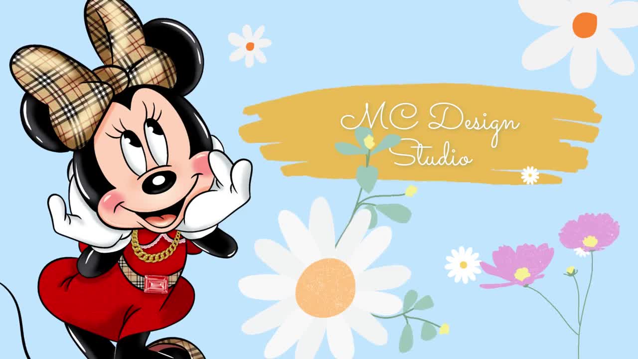 GUCCI feat. DISNEY - minnie mouse with bg and frame  Minnie mouse  pictures, Mickey mouse art, Minnie mouse images