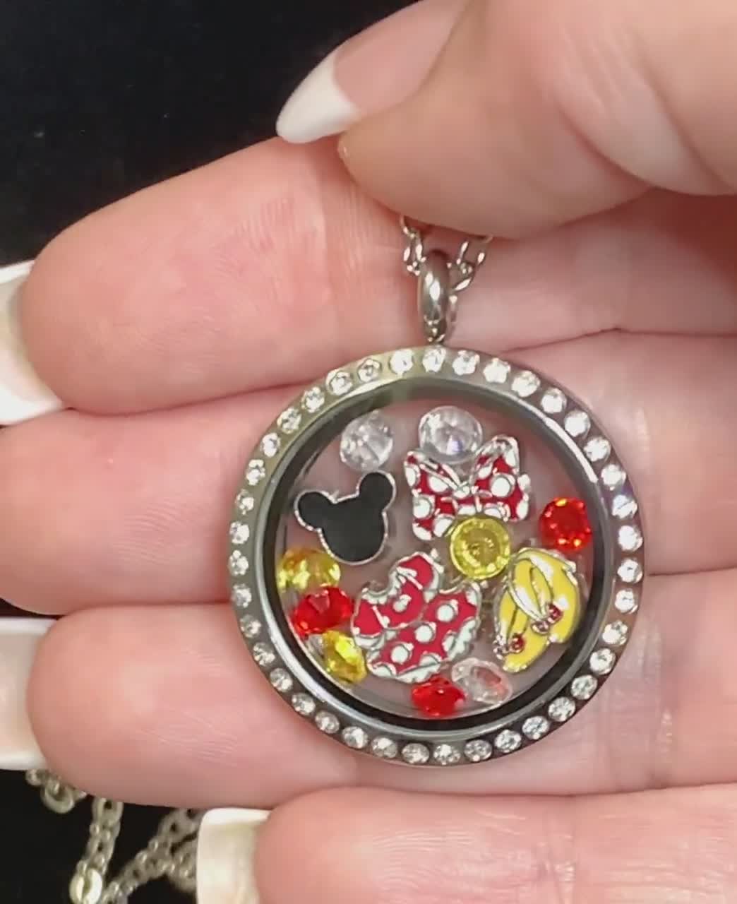 Mickey Mouse Theme Set of 5 Floating Charms for Locket Pendant