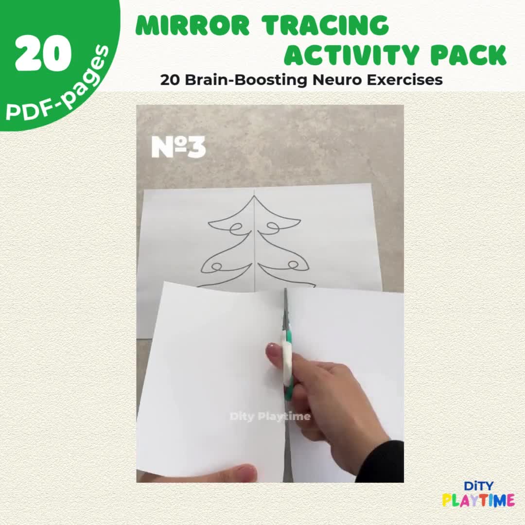 Mirror Tracing Activity Pack – 20 Brain-Boosting Neuro Exercises video poster