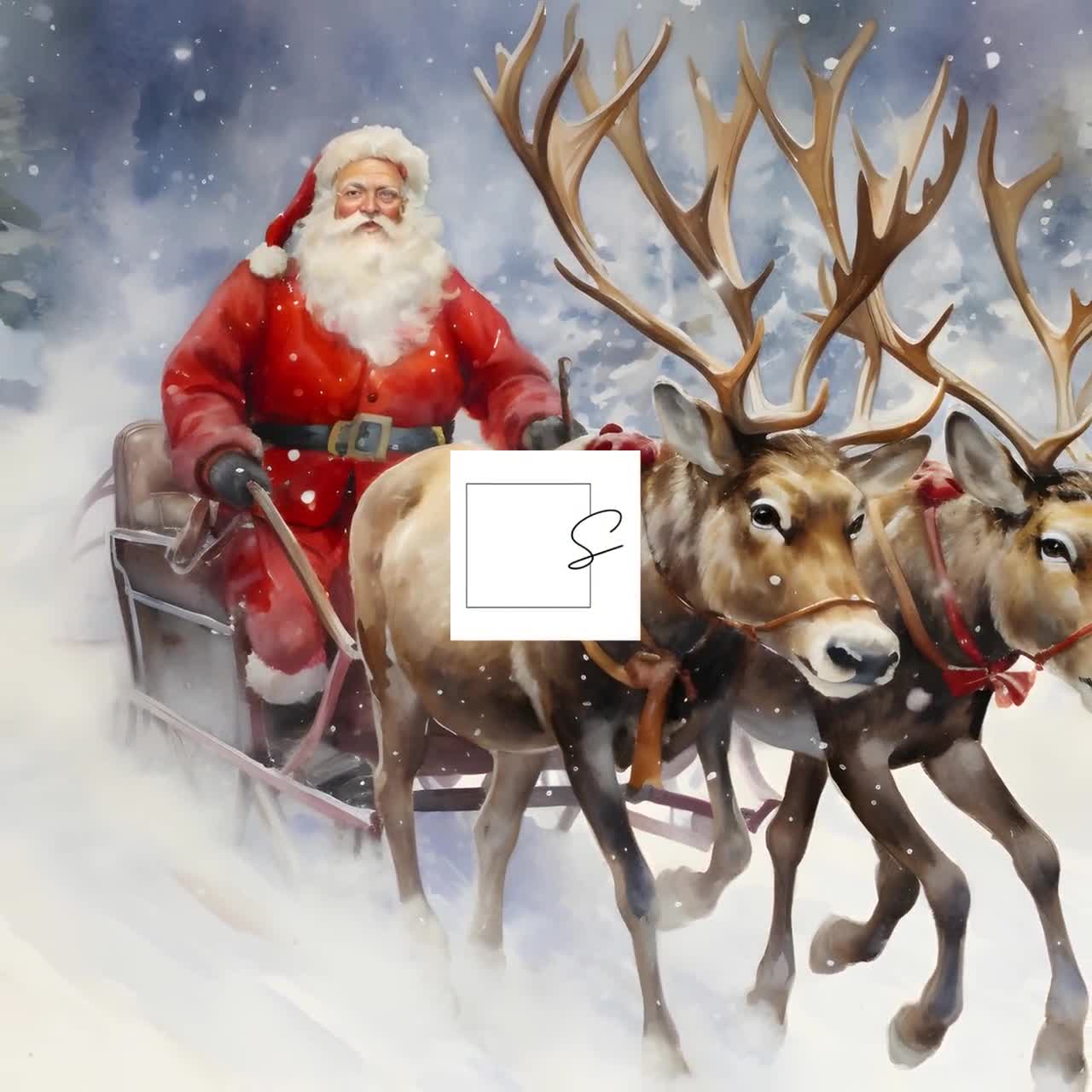 Christmas Paint Your Own Bath Bombs - Santa and Reindeer