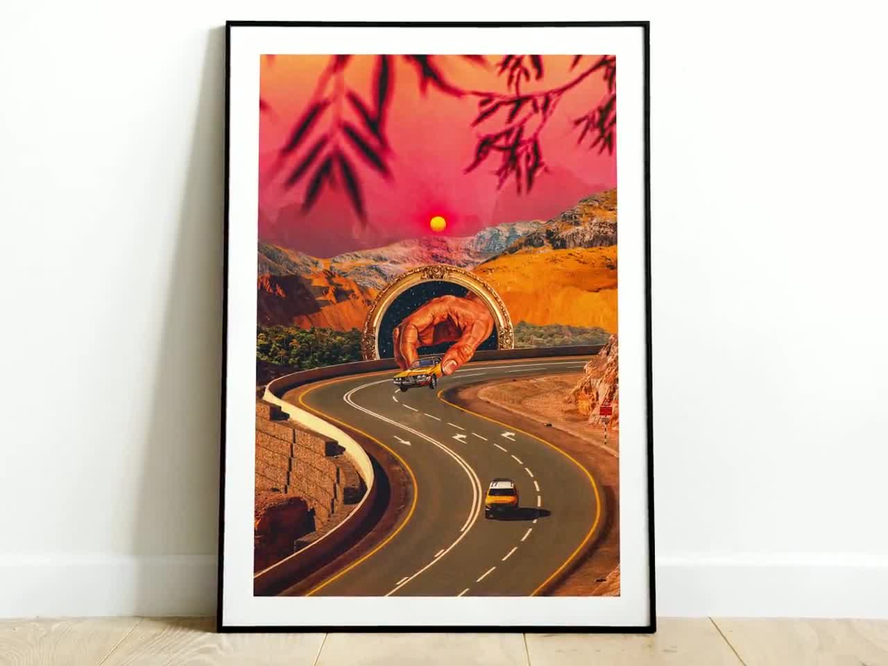 Play Time | Road Trip Art Print | Pschedelic Vintage Collage