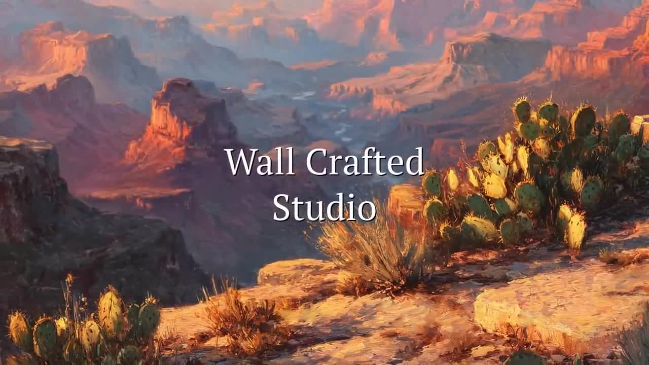 Grand Canyon National Park Painting, Kaibab Forest Nature Wall Art