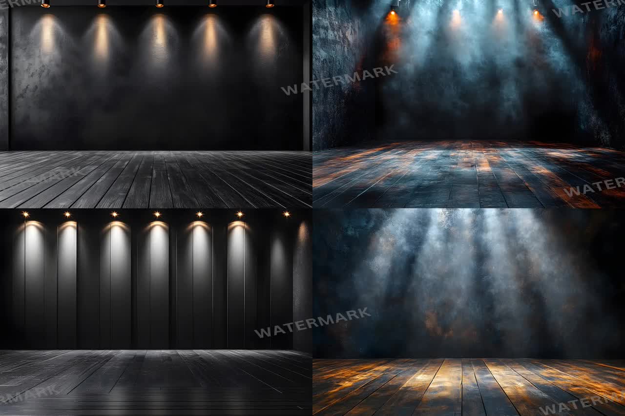 85 Modern Black Stage Backdrops, Dramatic Theater Lights, Moody Performance  Settings, Cinematic Dark Aesthetic, Digital Backgrounds - Etsy, image size:1280x852