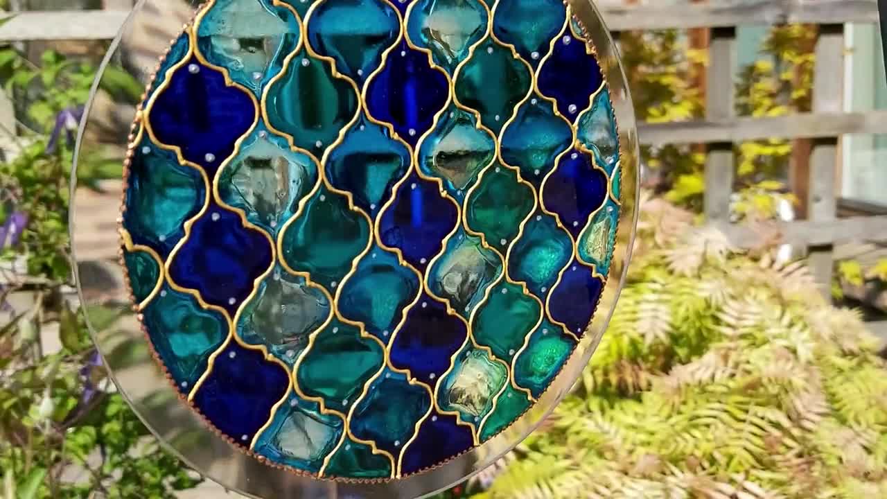 Le cracheur de soleil en cristal de décozion avec Maroc