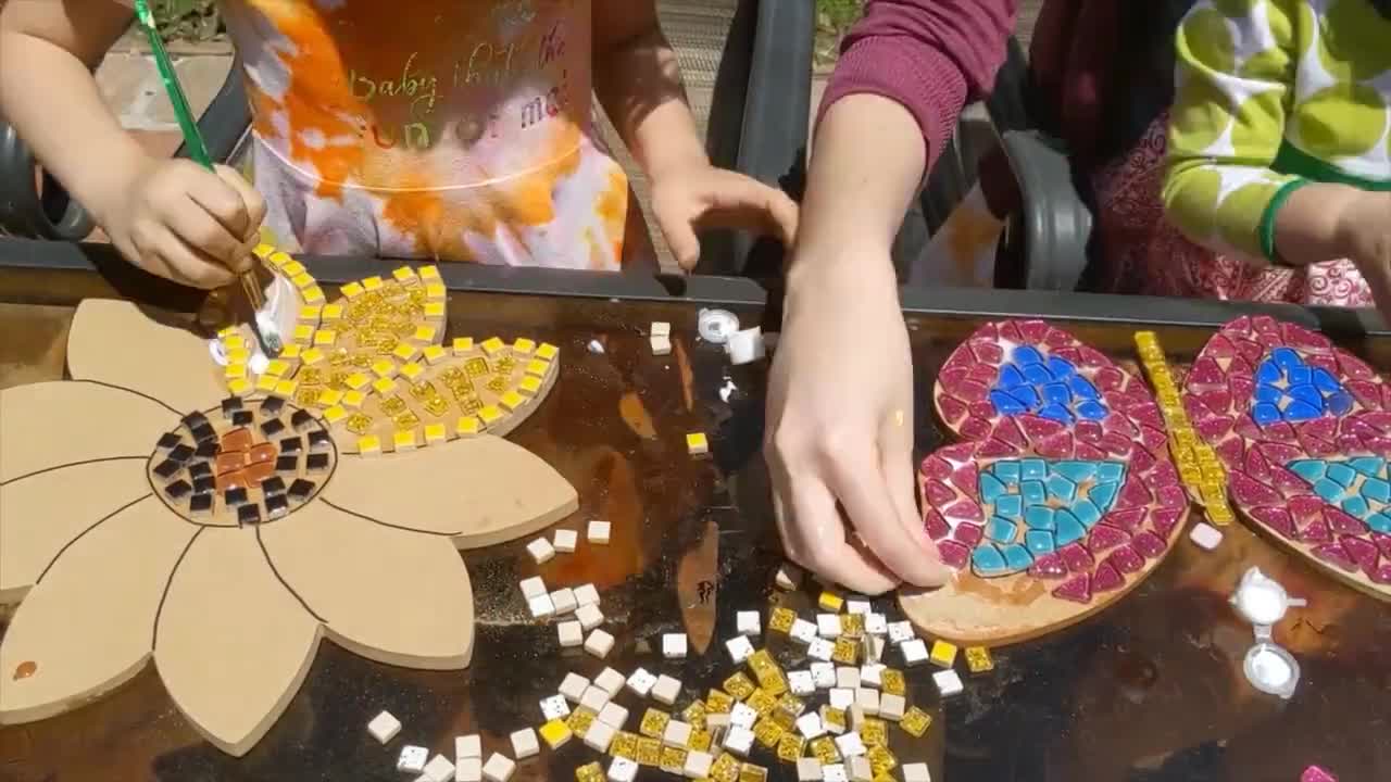 Personalized Mosaic Craft for Kids - Glorious Treats