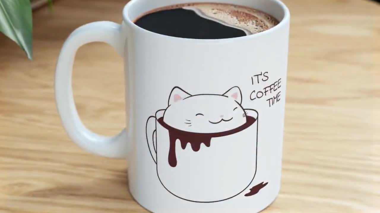 Kawaii Korean Cold Coffee Cups Cat Thermal Cup Stainless Steel