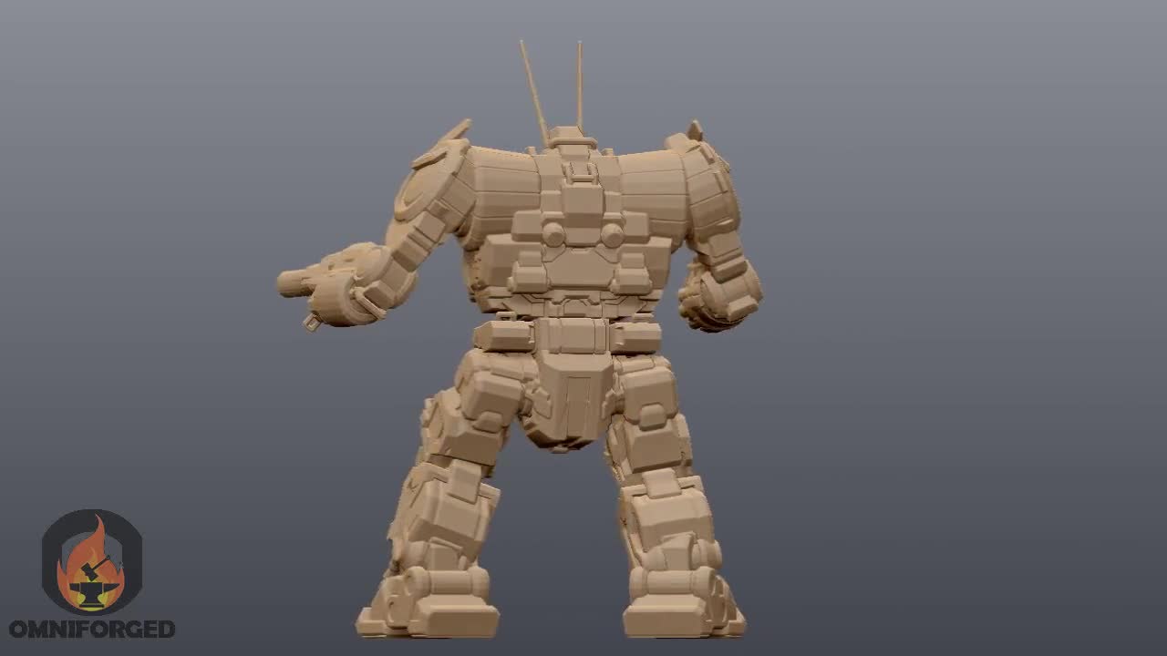 Battletech Miniatures Museum Scale Mechs MWO Style 3D Printed on Demand 