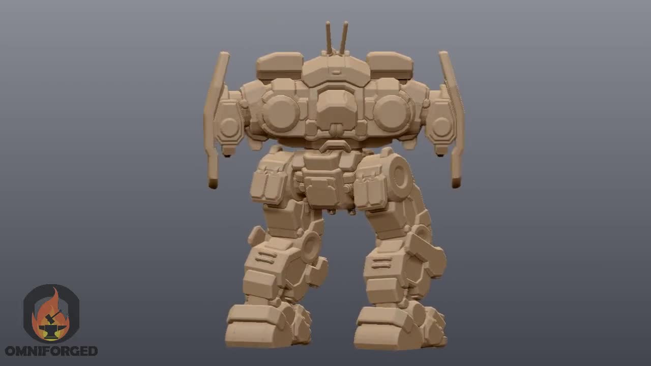 Battletech Miniatures Museum Scale Mechs MWO Style 3D Printed on Demand 