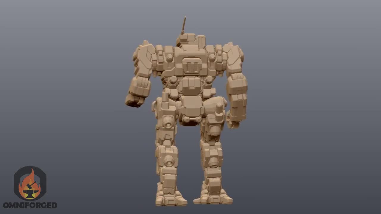 Battletech Miniatures Museum Scale Mechs MWO Style 3D Printed on
