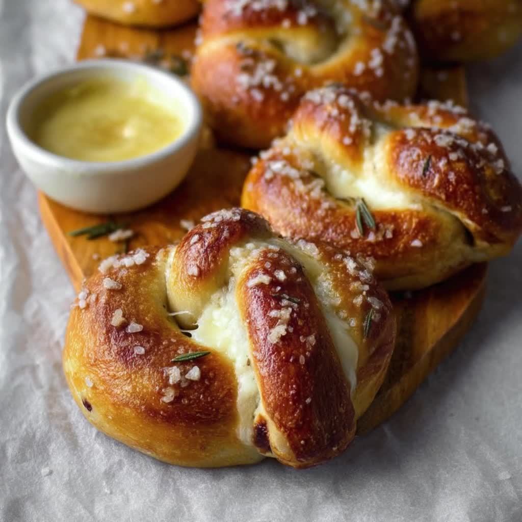 モッツァレラチーズ入りソフトプレッツェルのベストレシピ | 自家製