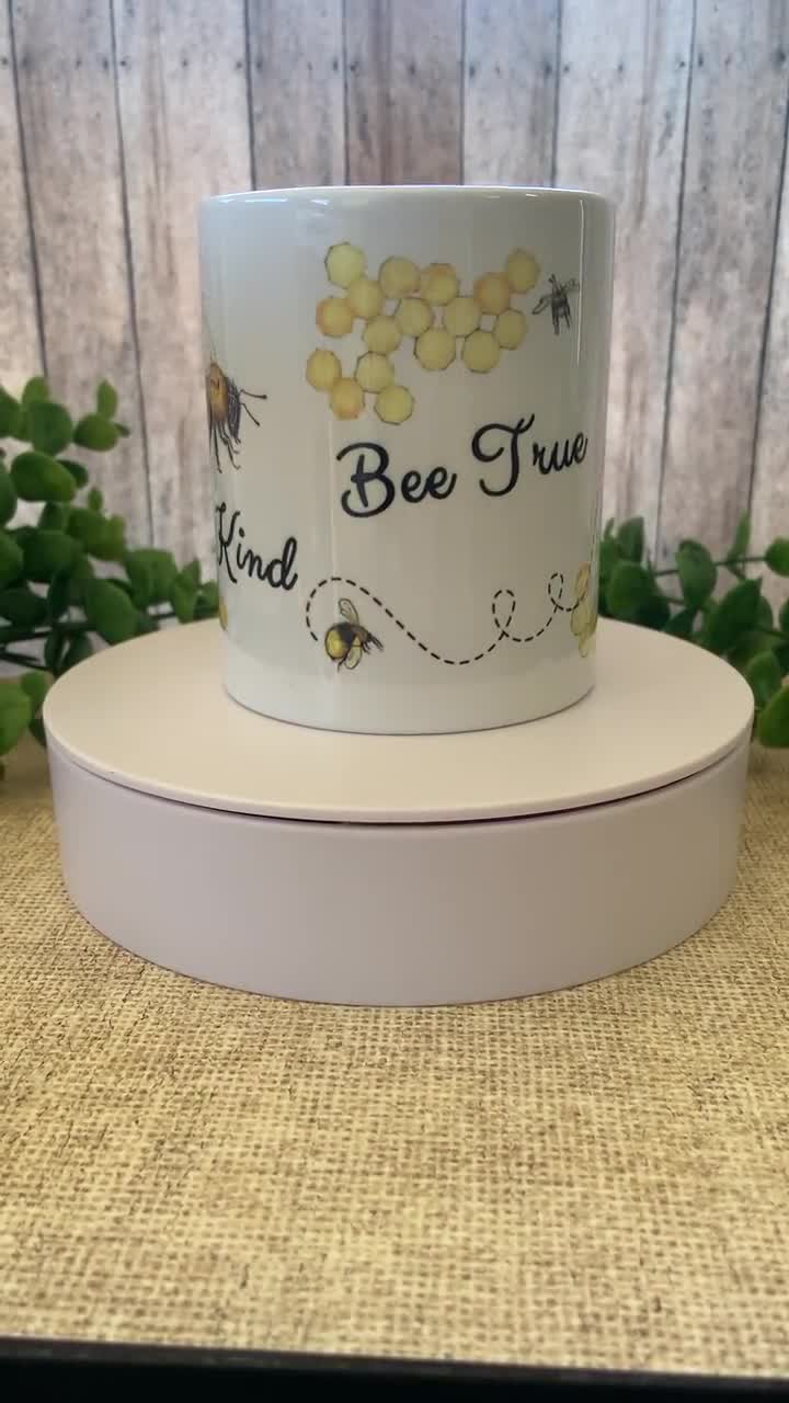 BEE Mug, Bee Kind, Mug Set, Personalized Coaster, Mother's Day