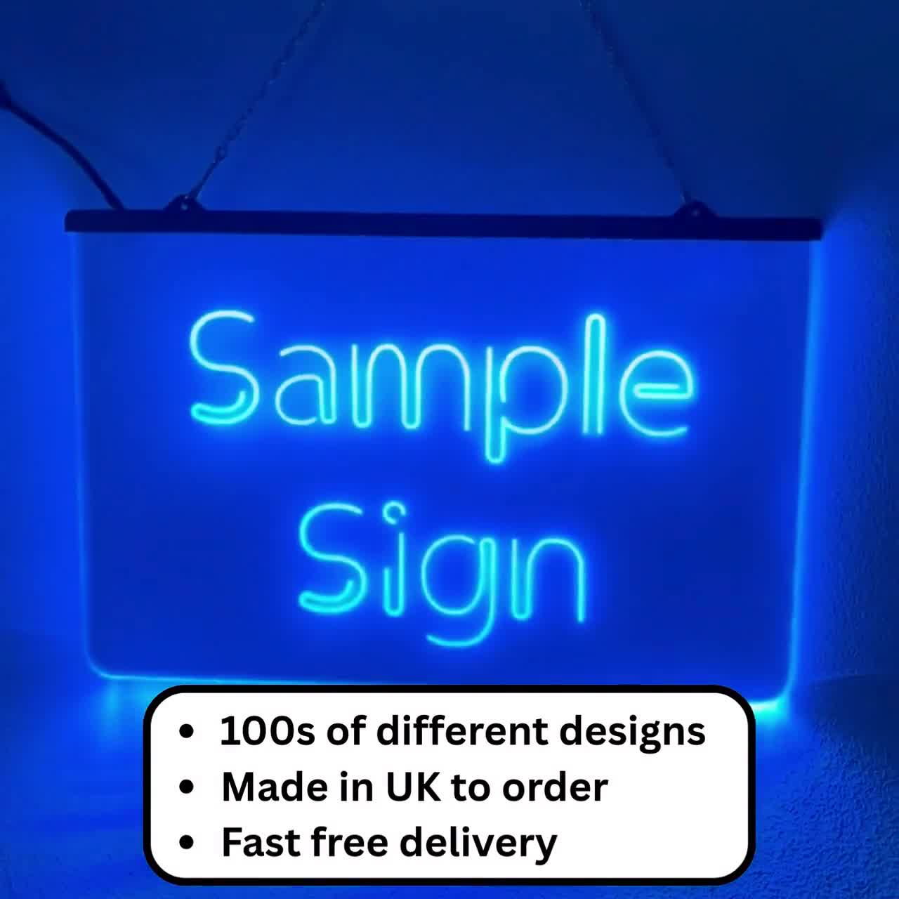Cocktail Party Home Bar Club Pub Dual Color LED Enseigne Lumineuse Neon Sign Blanc Et Bleu 400 X 300mm St6s43-i3175-wb
