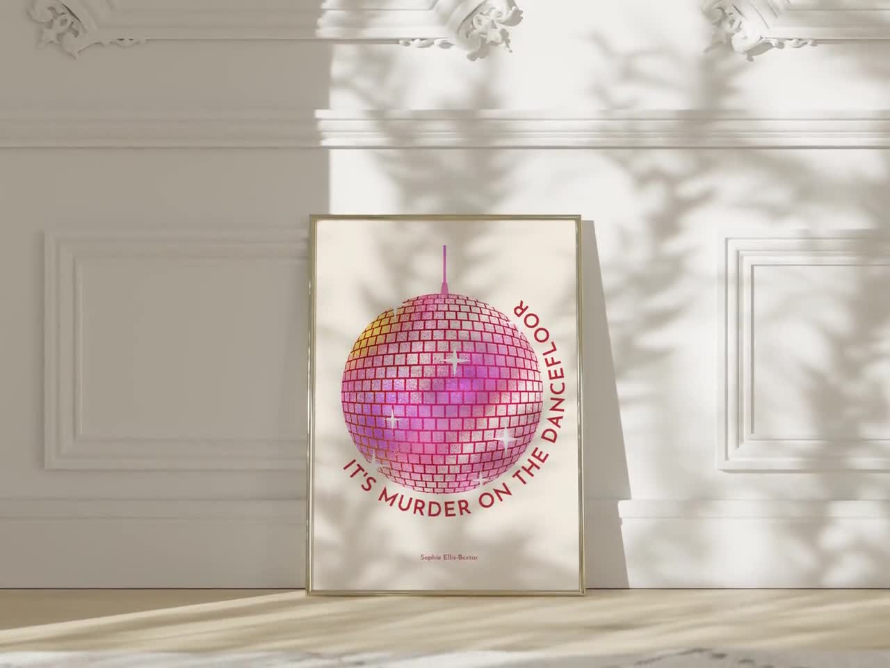 Murder on the Dancefloor Disco Ball Art Inspired by Sophie