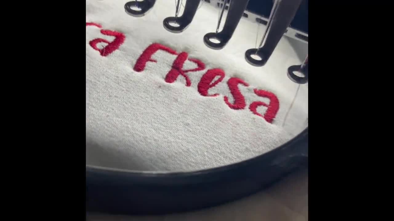 La Chica Fresa Embroidery Design