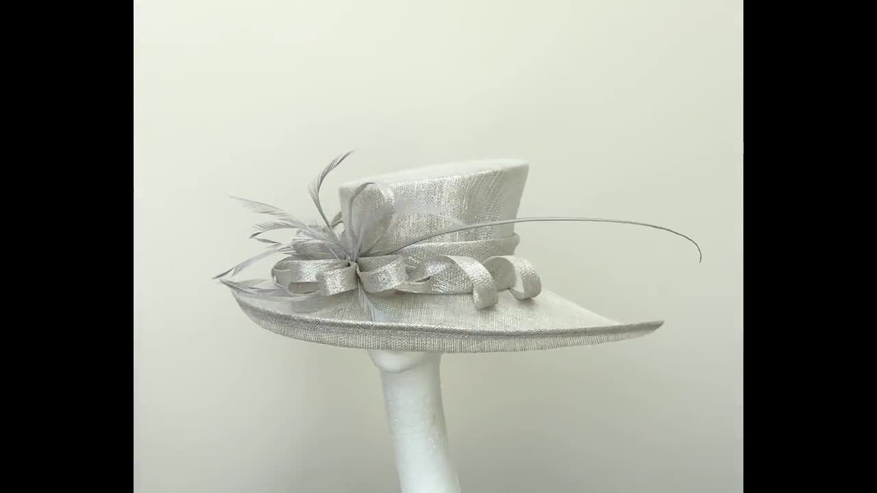 Silver wedding best sale hats uk