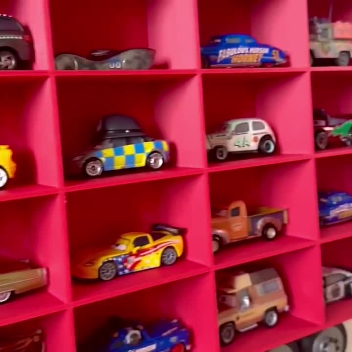 大型車/トラック用おもちゃの車収納棚 - リアルなトラックデザイン