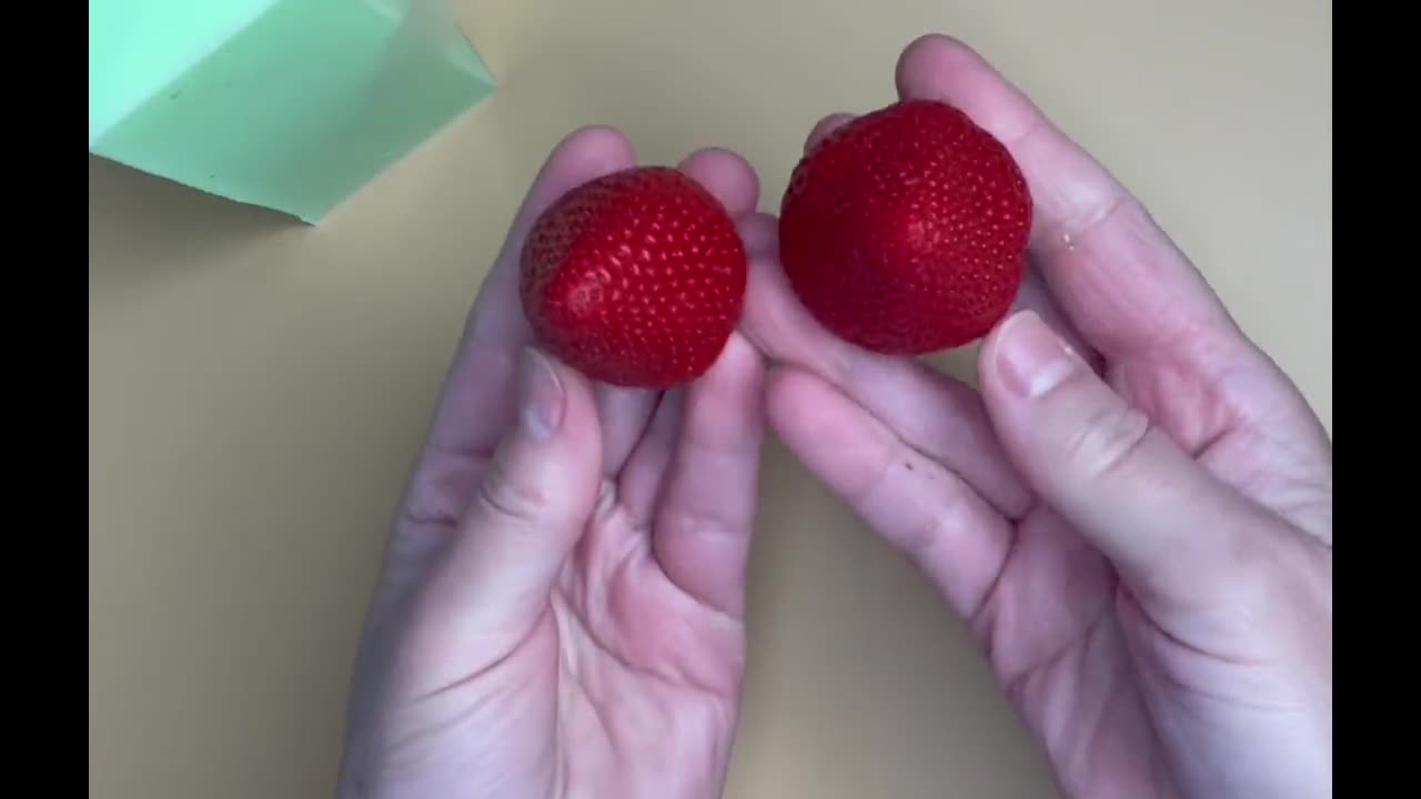 3D strawberry mold real size strawberry #strawberry chocolate mold