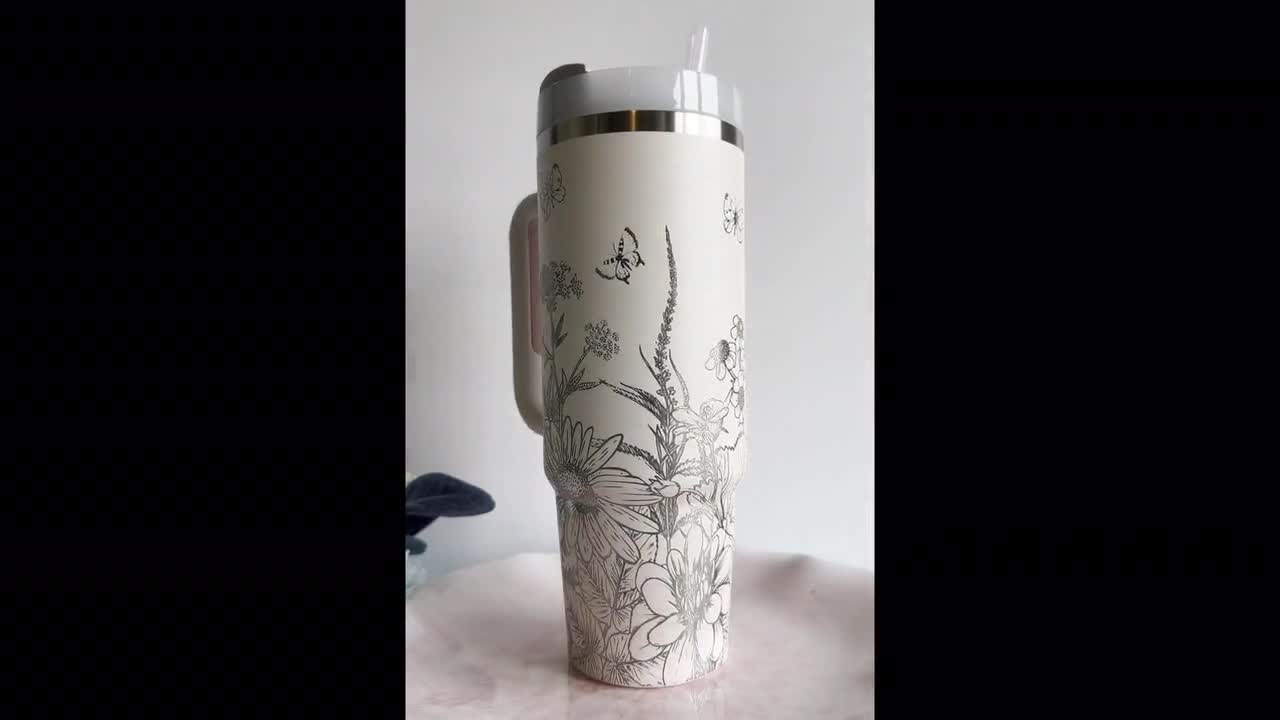 30oz Stanley Wildflower Tumbler Wrap – Firefly Laser and Engraving