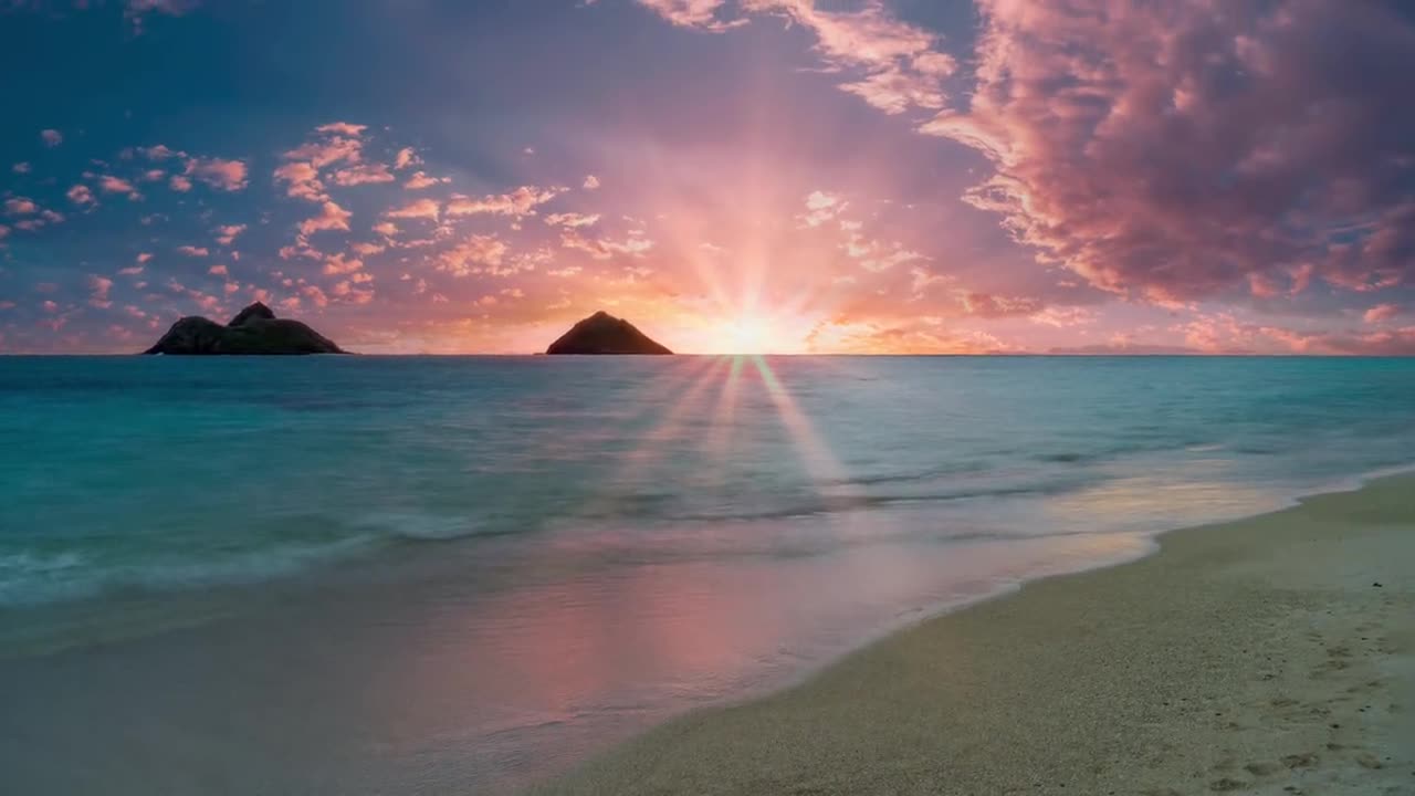 写真キャンバスアート  ハワイ ラニカイ　(4枚セット) 楽天市場】フォトパネル Beautiful Lanikai 4枚セット 分割 ラニカイ