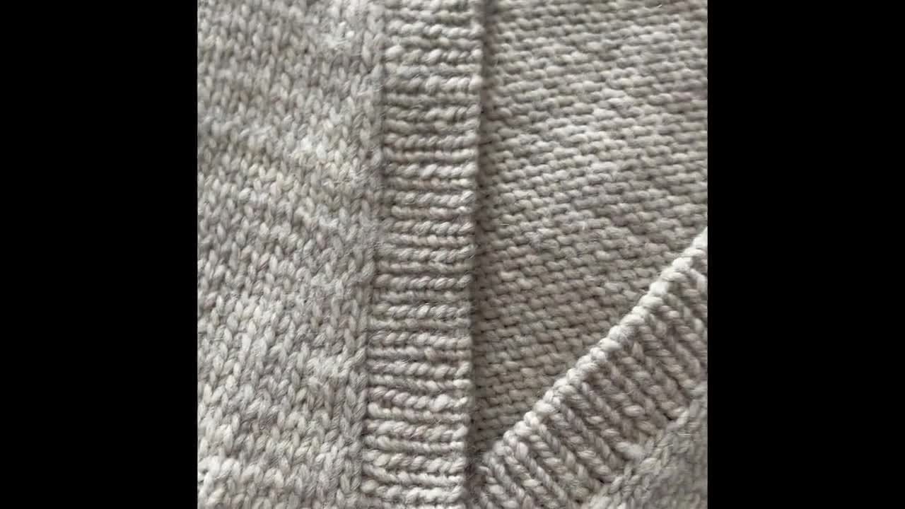 Knitting Pattern Good Grandpa Cardigan Cropped Top Down
