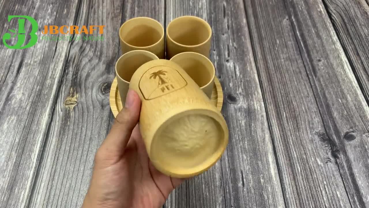 Personalized Tall Bamboo Cup, Laser Engraved Travel Cup, Natural Vietnam Bamboo  Tea Beer Cups, Christmas Gift, New Year Gift 