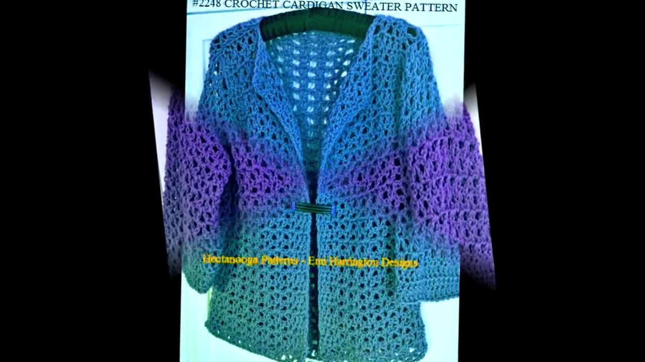 Crochet Cardigan Sweater: Crochet pattern