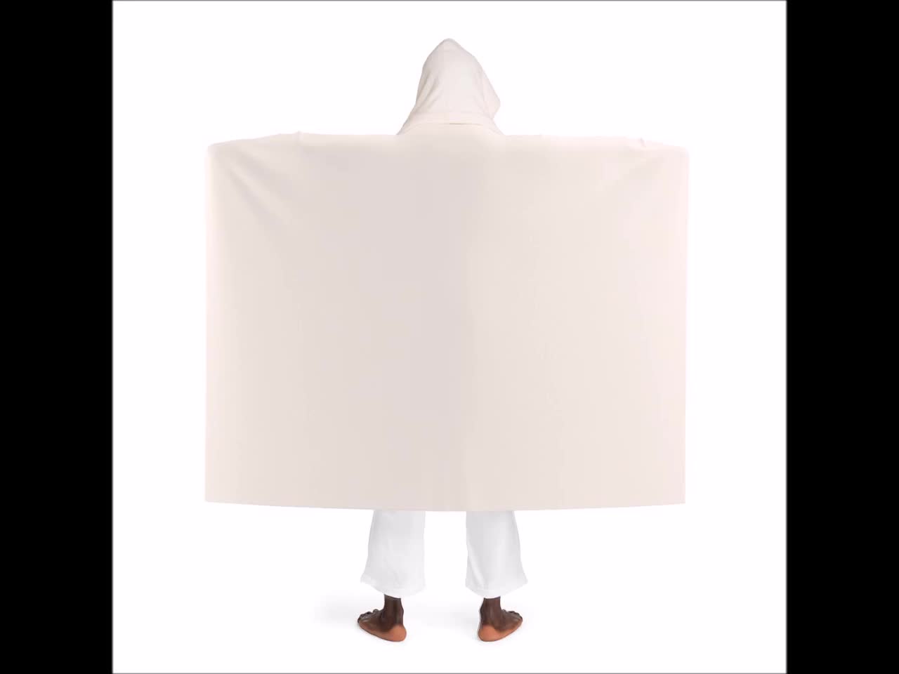 Mushroom Sherpa Blanket, Botanical Cottagecore Wearable Blanket Hoodie, Nature Lover Youth Hooded Towel, Warm Woodland Gift for Kids Adults video poster