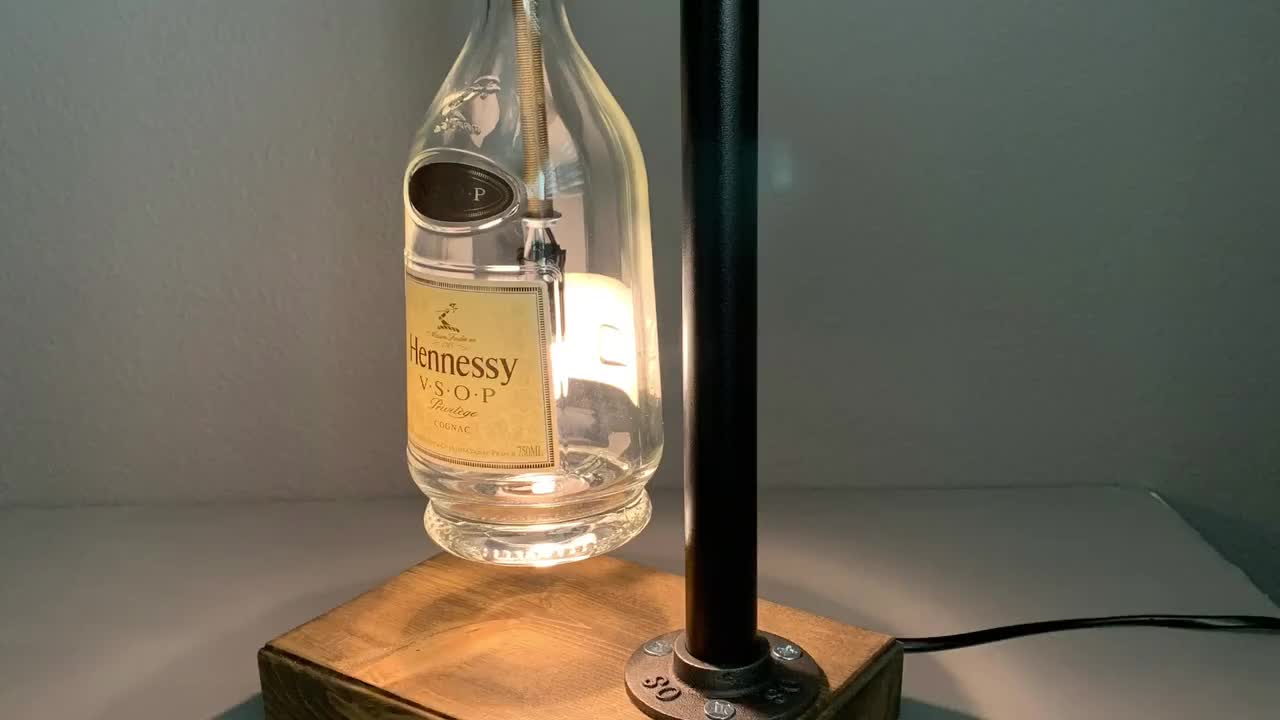 Hennessy VSOP Lamp, Cognac Gift, Hennessy Cognac, Liquor Bottle